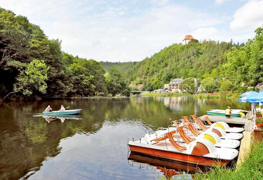 Hotel Am Schlossberg Ziegenrück Eksteriør bilde